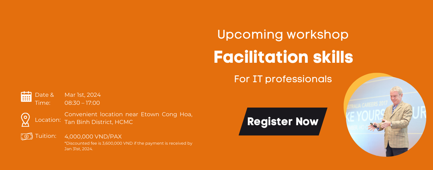 Upcoming workshop - Facilitation skills for IT professionals 